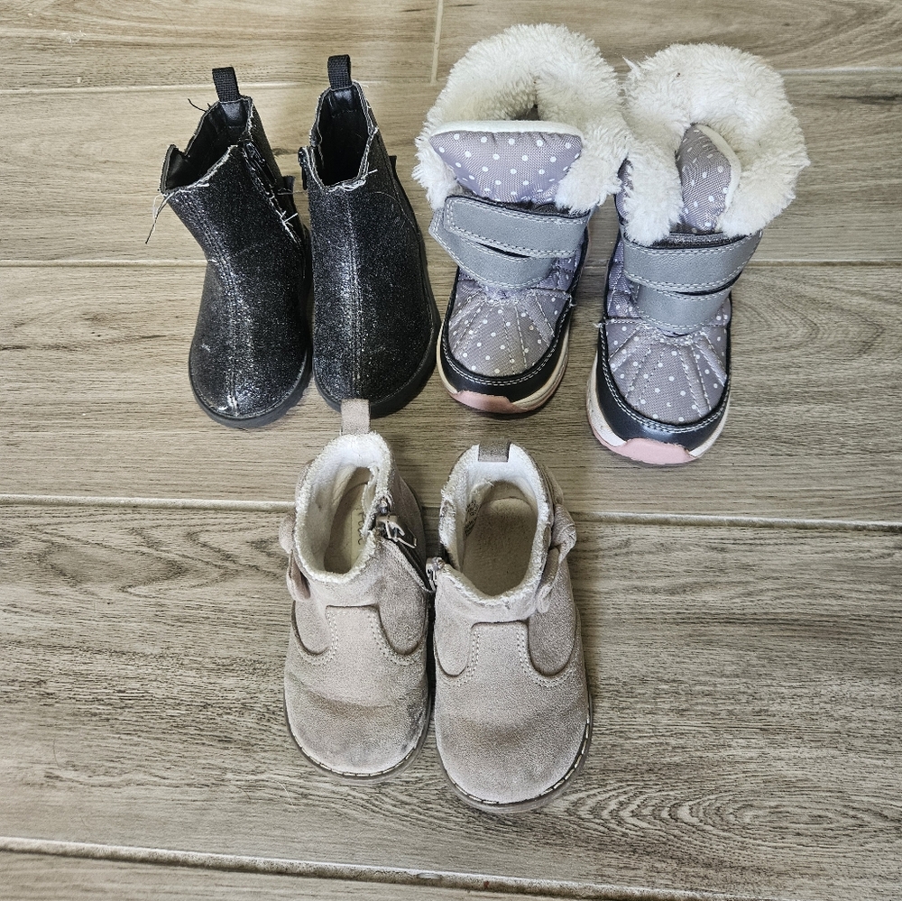 Carter's Kids Boots - Black, Gray, Tan